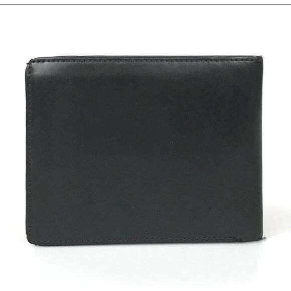 GUCCI Wallet Bi Fold Black Leather Silver GG Marmont  Authentic - Picture 5 of 10